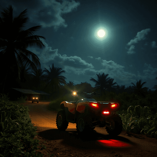 Night ATV Riding